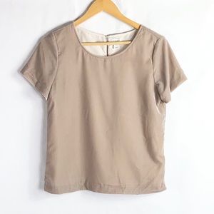 J. Crew velvet T-shirt blouse size xsmall